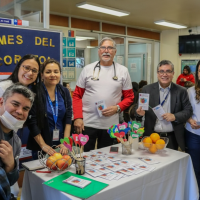 Hospital de Tomé realizó llamado al cuidado de la salud cardiovascular